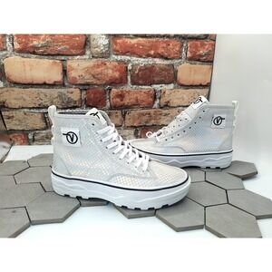 Vans Sentry WC Shiny Holographic Hi Girls GS Sz 5.5 | Women Sz 7 Lugged Platform